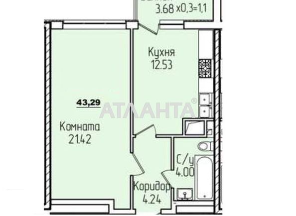 1-room apartment apartment by the address st. Genuezskaya (area 43,0 m2) - Atlanta.ua - photo 10