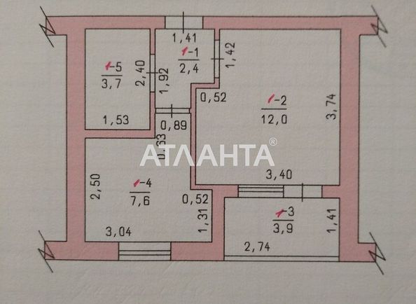1-room apartment apartment by the address st. Chernomorskaya (area 30,0 m2) - Atlanta.ua - photo 3