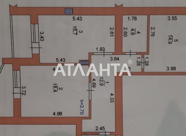 2-rooms apartment apartment by the address st. Parusnaya Geroev Stalingrada (area 70,0 m2) - Atlanta.ua - photo 4