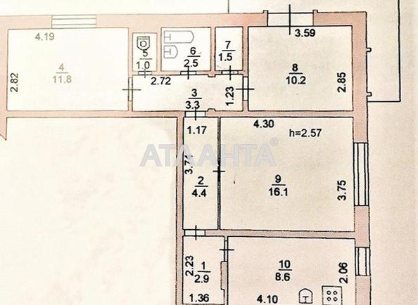 3-комнатная квартира по адресу ул. 1 мая (площадь 67,4 м²) - Atlanta.ua - фото 4