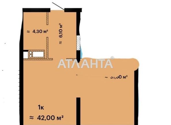 1-room apartment apartment by the address st. Literaturnaya (area 42,0 m2) - Atlanta.ua - photo 8