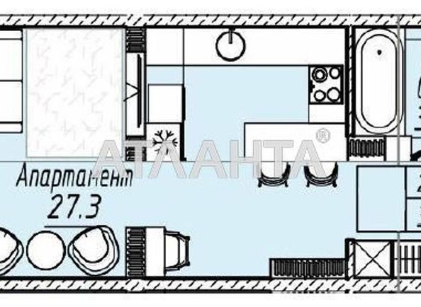 1-room apartment apartment by the address st. Arkadiyskaya Alleya (area 36,1 m²) - Atlanta.ua - photo 3