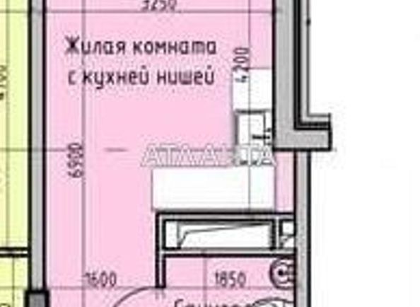 1-room apartment apartment by the address st. Radostnaya (area 23,0 m2) - Atlanta.ua