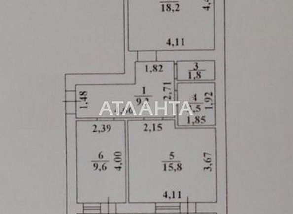 2-комнатная квартира по адресу ул. Сахарова (площадь 67,1 м2) - Atlanta.ua - фото 10