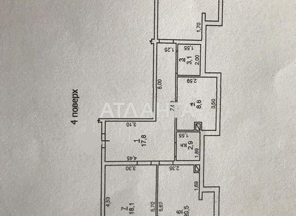 3-кімнатна квартира за адресою вул. Гагарінське плато (площа 100,0 м2) - Atlanta.ua - фото 29