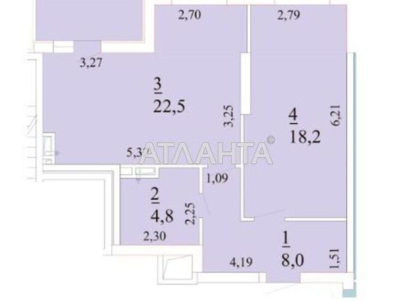 1-room apartment apartment by the address st. Novatorov (area 55,5 m2) - Atlanta.ua - photo 9