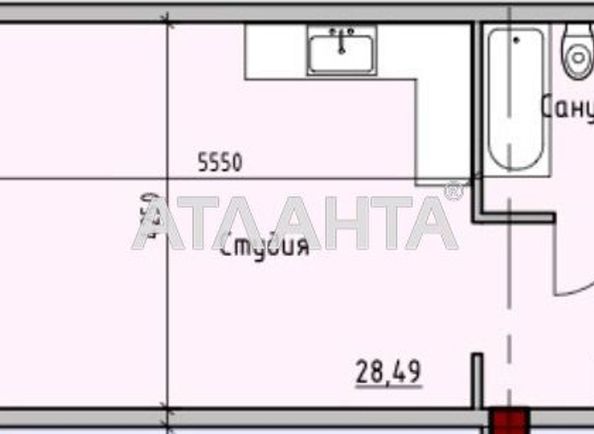 1-room apartment apartment by the address st. Primorskaya Suvorova (area 41,0 m2) - Atlanta.ua - photo 2