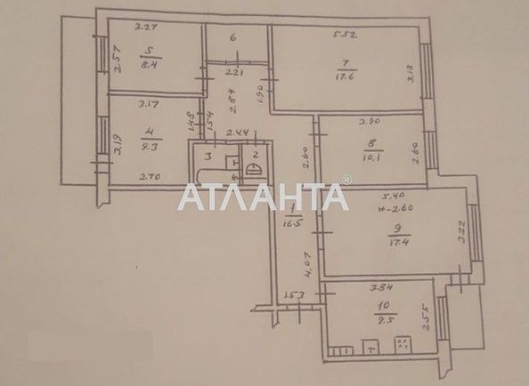 Багатокімнатна квартира за адресою Добровольського пр. (площа 98,0 м2) - Atlanta.ua - фото 15