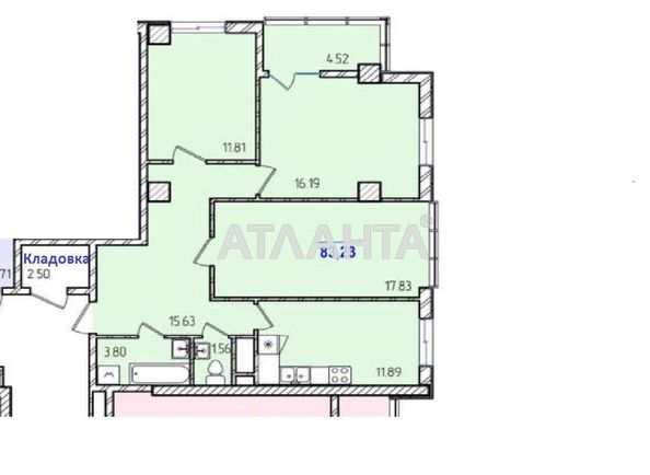 3-rooms apartment apartment by the address st. Zhemchuzhnaya (area 83,2 m2) - Atlanta.ua - photo 14