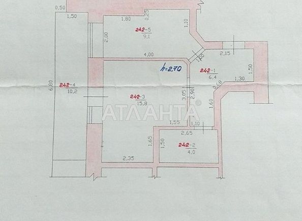 1-room apartment apartment by the address st. Tsentralnaya (area 38,4 m2) - Atlanta.ua - photo 8