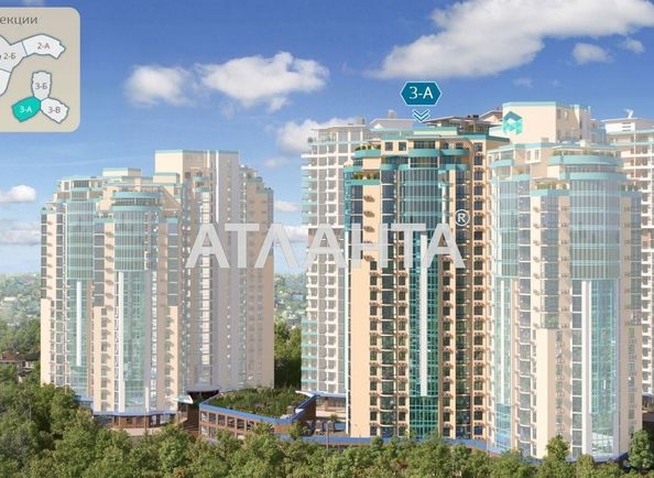 1-room apartment apartment by the address st. Fontanskaya dor Perekopskoy Divizii (area 57,0 m2) - Atlanta.ua