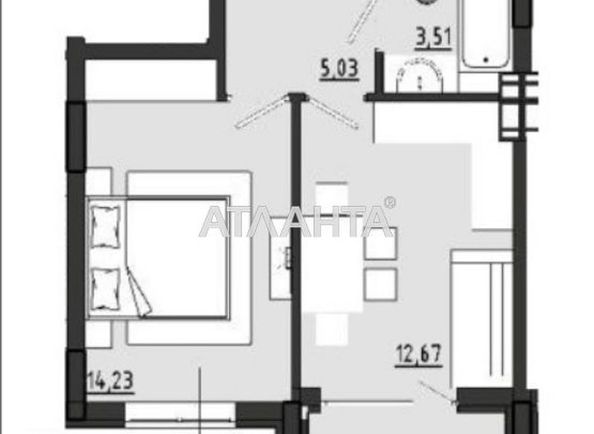 1-room apartment apartment by the address st. Chekhova (area 34,2 m2) - Atlanta.ua - photo 6