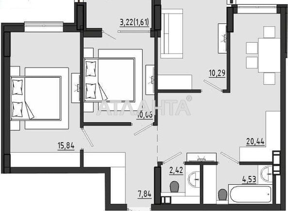 3-rooms apartment apartment by the address st. Chekhova (area 73,0 m2) - Atlanta.ua - photo 14