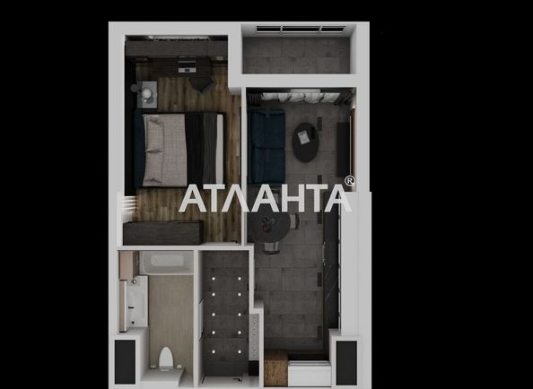 1-комнатная квартира по адресу ул. Генуэзская (площадь 45,8 м2) - Atlanta.ua - фото 4