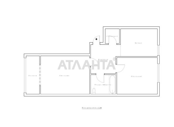 2-кімнатна квартира за адресою вул. Старицького (площа 81 м²) - Atlanta.ua - фото 15