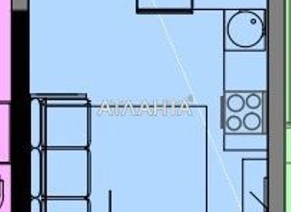 1-room apartment apartment by the address st. Kosvennaya Vegera (area 21,9 m2) - Atlanta.ua - photo 5