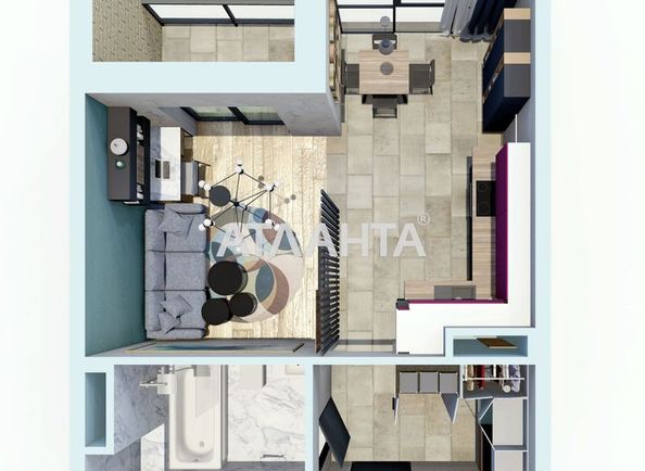 1-комнатная квартира по адресу ул. Косвенная (площадь 35,7 м²) - Atlanta.ua - фото 3