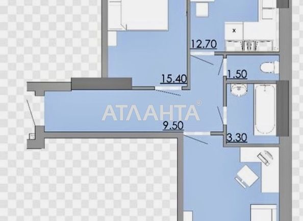 2-комнатная квартира по адресу ул. Бугаевская (площадь 59,5 м2) - Atlanta.ua - фото 6