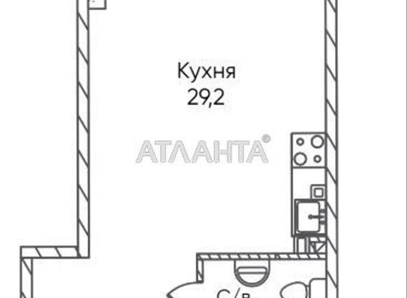 1-room apartment apartment by the address st. Paustovskogo (area 34,1 m²) - Atlanta.ua - photo 5