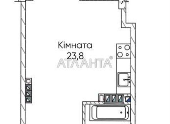 1-room apartment apartment by the address st. Paustovskogo (area 34,2 m²) - Atlanta.ua - photo 4