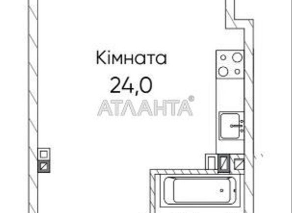 1-room apartment apartment by the address st. Paustovskogo (area 34,6 m²) - Atlanta.ua - photo 5