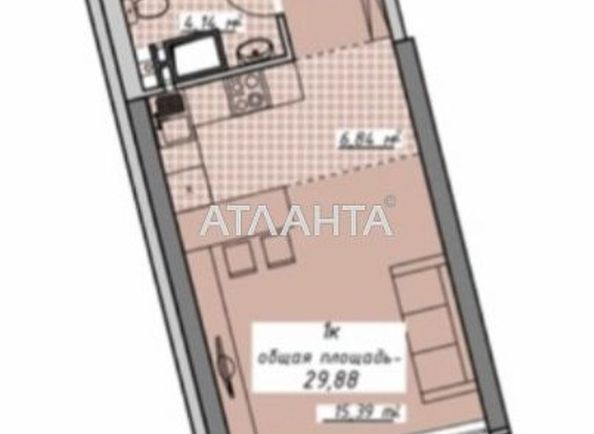 1-комнатная квартира по адресу Курортный пер. (площадь 30,0 м2) - Atlanta.ua - фото 5