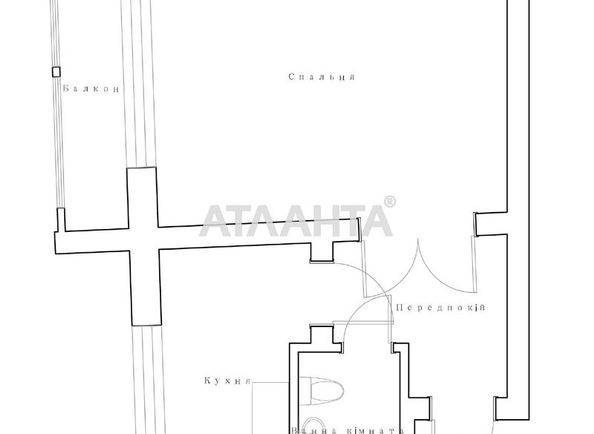 1-кімнатна квартира за адресою 7-ма вулиця (площа 40,1 м²) - Atlanta.ua - фото 15