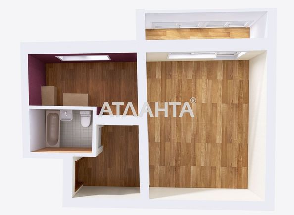 1-кімнатна квартира за адресою 7-ма вулиця (площа 40,1 м²) - Atlanta.ua - фото 16