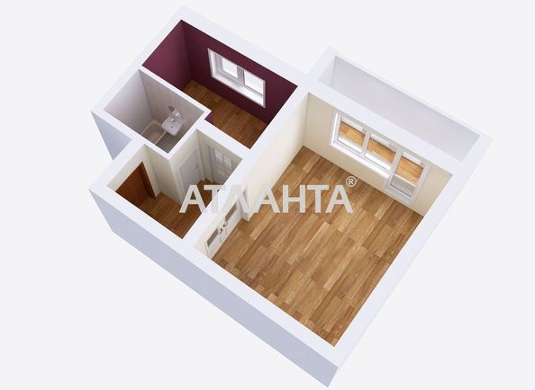 1-кімнатна квартира за адресою 7-ма вулиця (площа 40,1 м²) - Atlanta.ua - фото 18