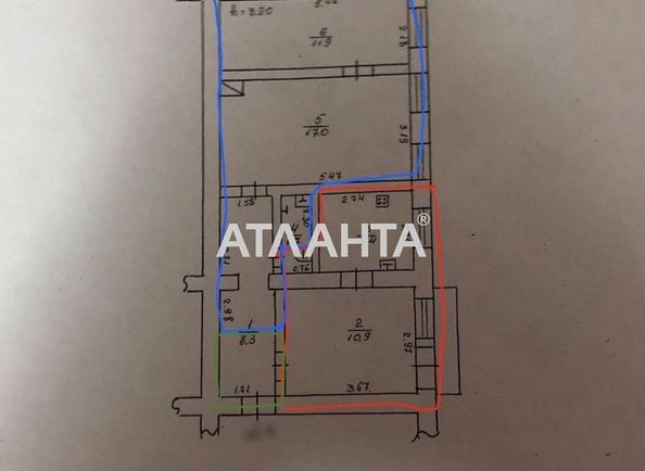 3-rooms apartment apartment by the address st. Vatmanskiy per (area 57,0 m2) - Atlanta.ua - photo 3