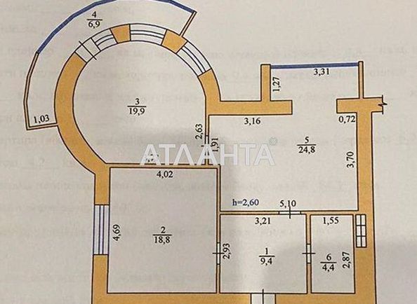 2-rooms apartment apartment by the address st. Ispanskiy per (area 84,2 m2) - Atlanta.ua - photo 20