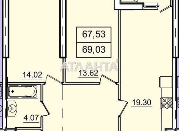 2-кімнатна квартира за адресою вул. Генуезька (площа 69,0 м2) - Atlanta.ua - фото 4