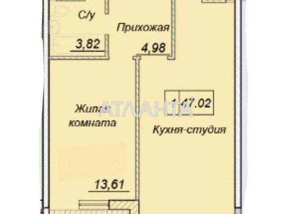 1-кімнатна квартира за адресою вул. Літературна (площа 46 м²) - Atlanta.ua - фото 5