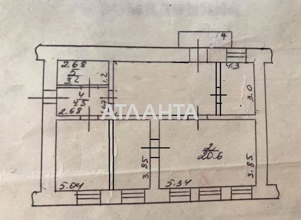 3-комнатная квартира по адресу ул. Бунина (площадь 71 м²) - Atlanta.ua - фото 7