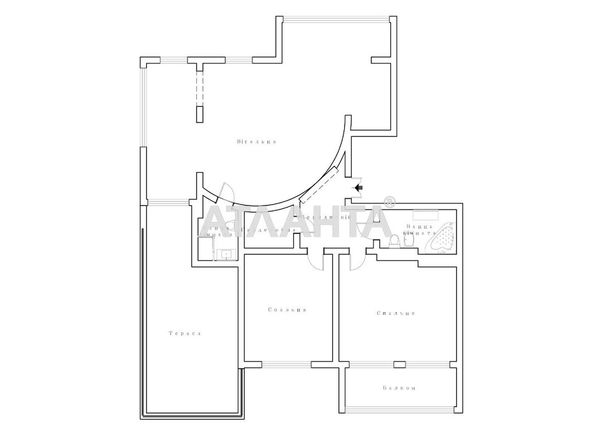 3-комнатная квартира по адресу Дунаева пер. (площадь 202 м²) - Atlanta.ua - фото 33