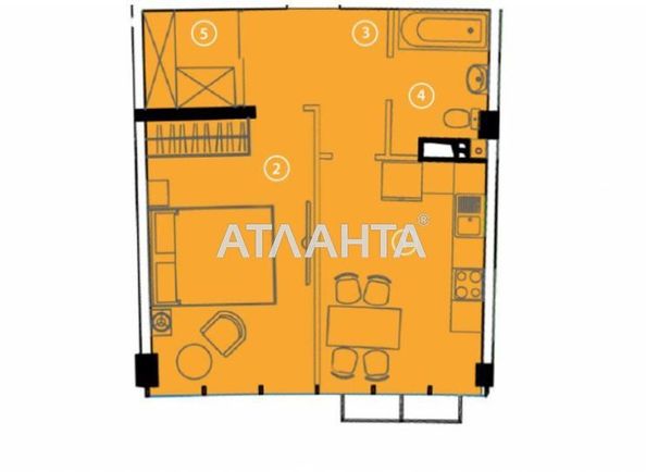 1-комнатная квартира по адресу ул. Гоголя (площадь 44,0 м2) - Atlanta.ua - фото 4
