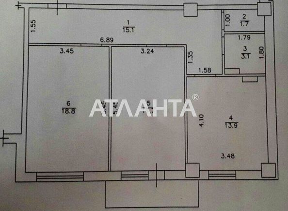 2-rooms apartment apartment by the address st. Pedagogicheskaya (area 72,0 m2) - Atlanta.ua - photo 3