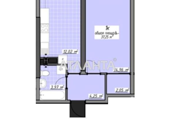 1-room apartment apartment by the address st. Glushko ak pr Dimitrova pr (area 37,3 m2) - Atlanta.ua - photo 5