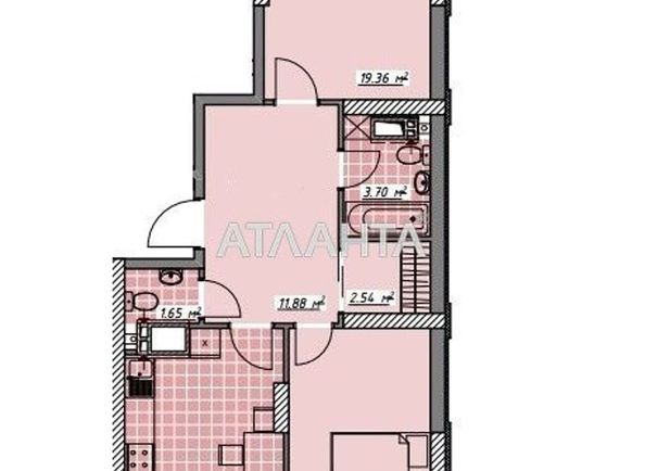 2-rooms apartment apartment by the address st. Kurortnyy per (area 72,7 m²) - Atlanta.ua