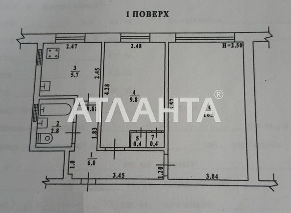2-rooms apartment apartment by the address st. Filatova ak (area 42,0 m2) - Atlanta.ua - photo 15