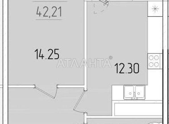 1-room apartment apartment by the address st. Krasnova (area 41,9 m²) - Atlanta.ua - photo 2