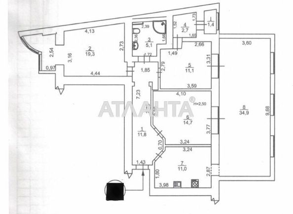4+-rooms apartment apartment by the address st. Mira pr Lenina (area 112,0 m2) - Atlanta.ua - photo 15
