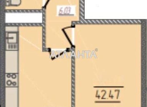 1-room apartment apartment by the address st. Krasnova (area 42,5 m2) - Atlanta.ua