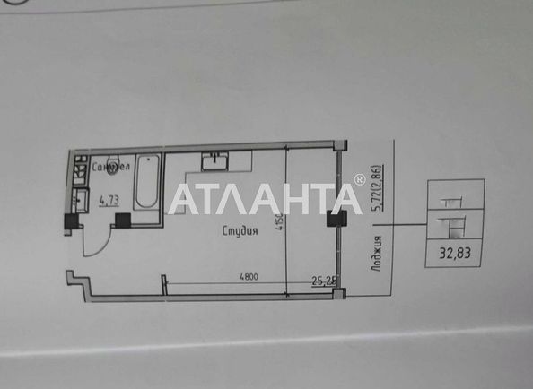 1-room apartment apartment by the address st. Primorskaya Suvorova (area 32,8 m²) - Atlanta.ua - photo 3