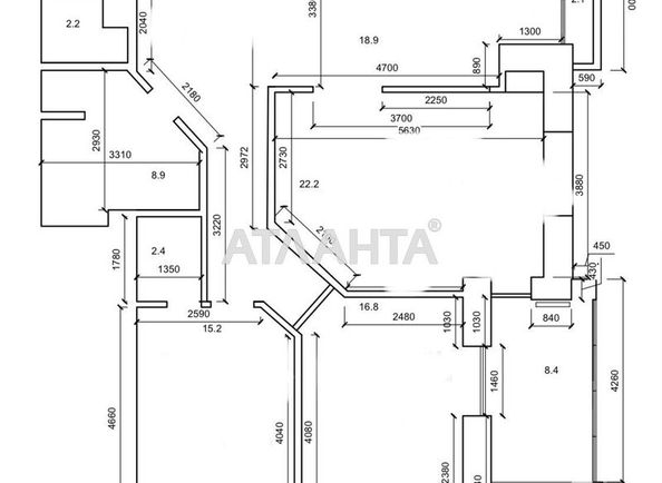 3-rooms apartment apartment by the address st. Mukachevskiy per (area 114,0 m2) - Atlanta.ua - photo 12