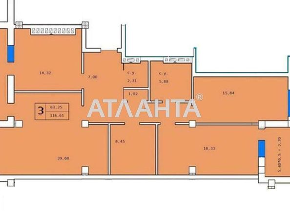 3-rooms apartment apartment by the address st. Drezdenskaya (area 120,0 m2) - Atlanta.ua - photo 16