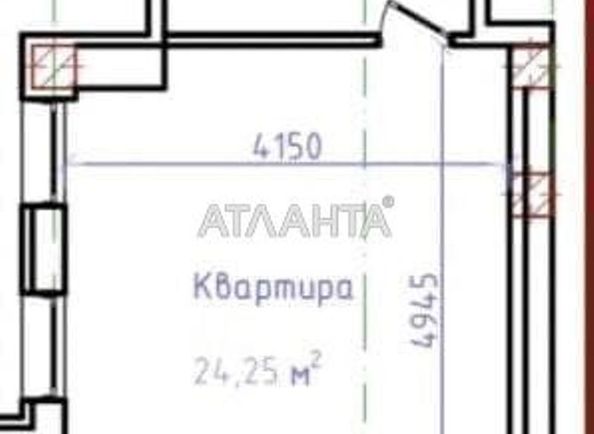1-room apartment apartment by the address st. Novoselskogo Ostrovidova (area 24,3 m2) - Atlanta.ua - photo 2