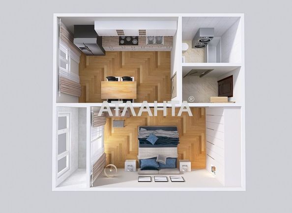 1-room apartment apartment by the address st. Geroev Krut (area 41,2 m²) - Atlanta.ua - photo 10