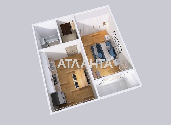 1-room apartment apartment by the address st. Geroev Krut (area 41,2 m²) - Atlanta.ua - photo 12