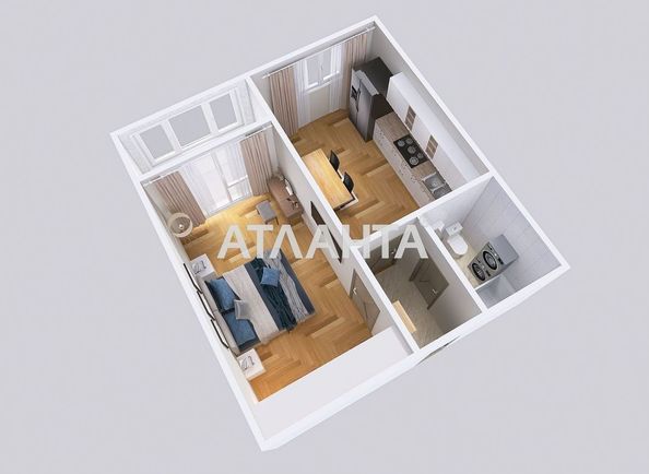 1-room apartment apartment by the address st. Geroev Krut (area 41,2 m²) - Atlanta.ua - photo 14